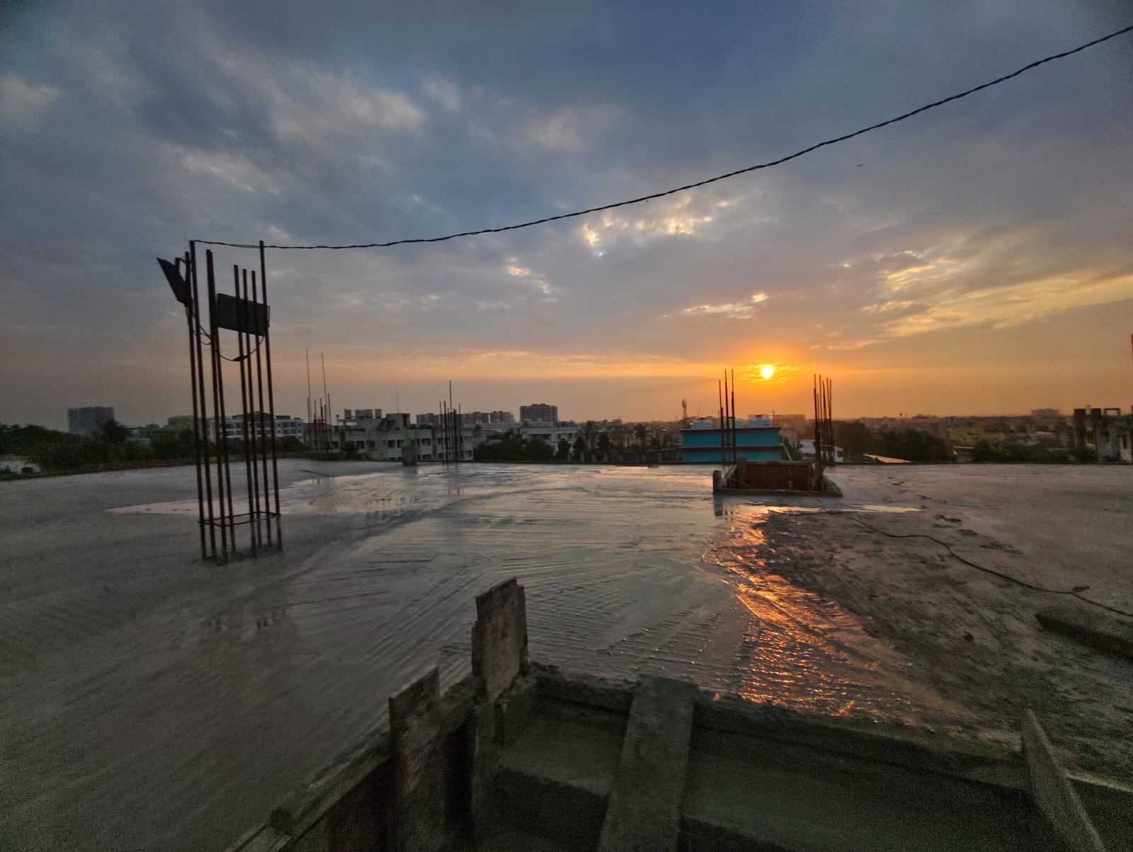 Bhoomi cas Grande 4th floor slab casting, construction update (2)